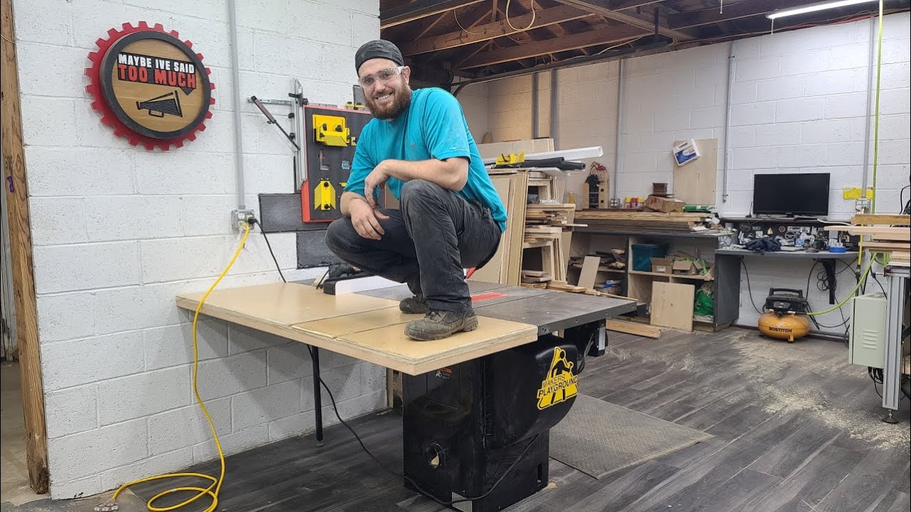 DIY - Floating Table Saw Outfeed Table