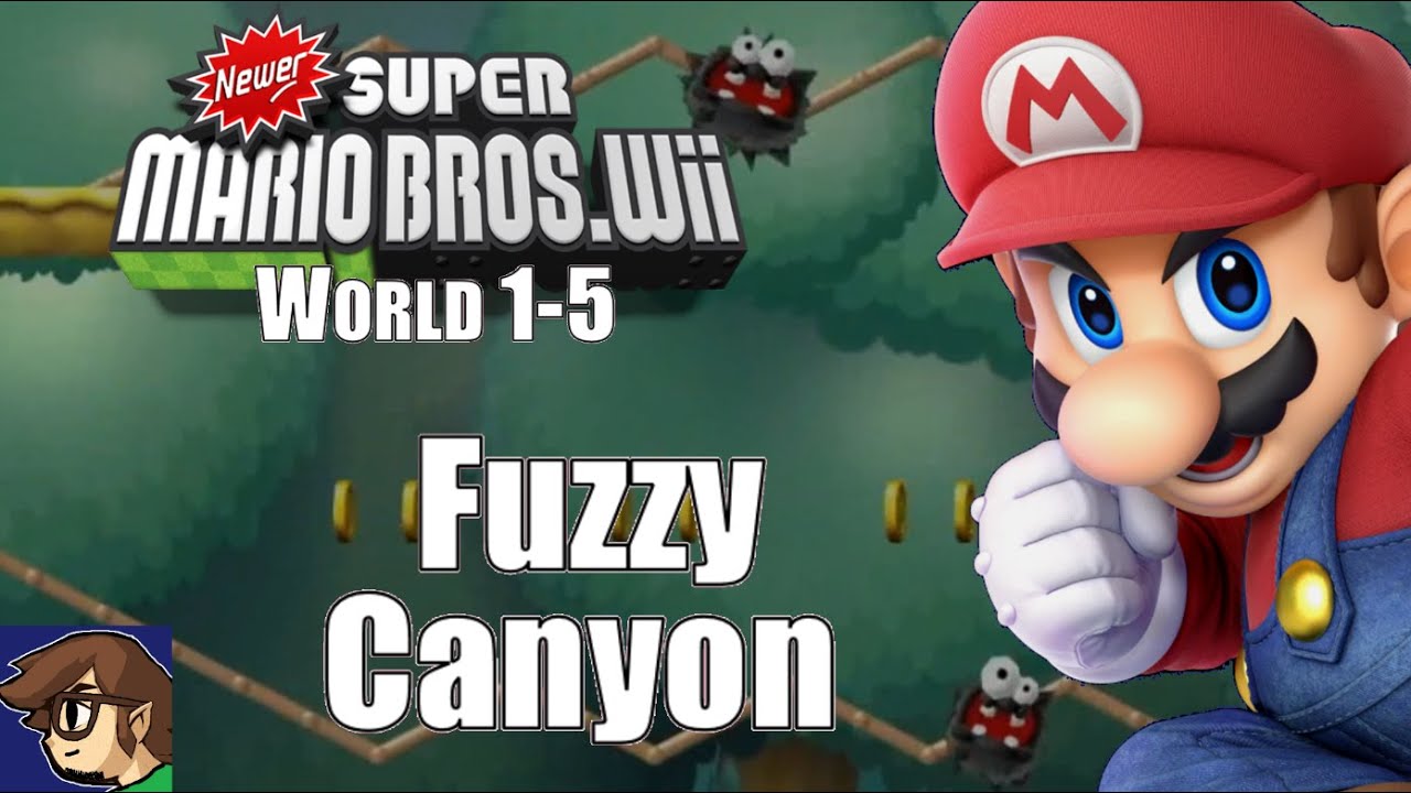 Newer Super Mario Bros. Wii | All Star Coins | #007: [1-5] Fuzzy Canyon