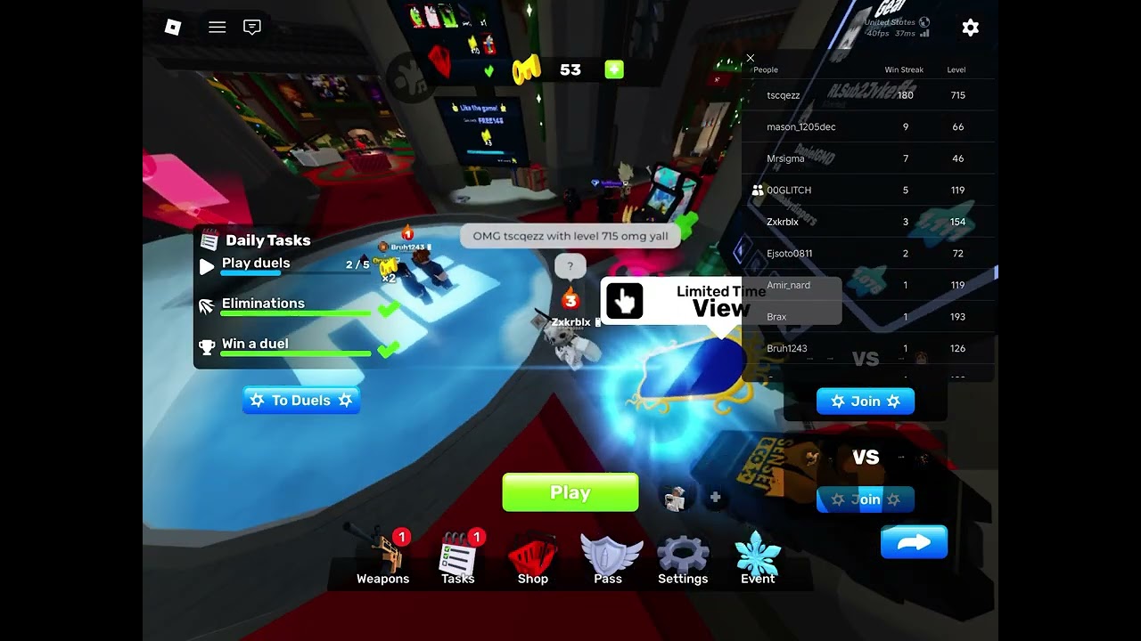 Omg tscqezz level 715 and lu flame level 735