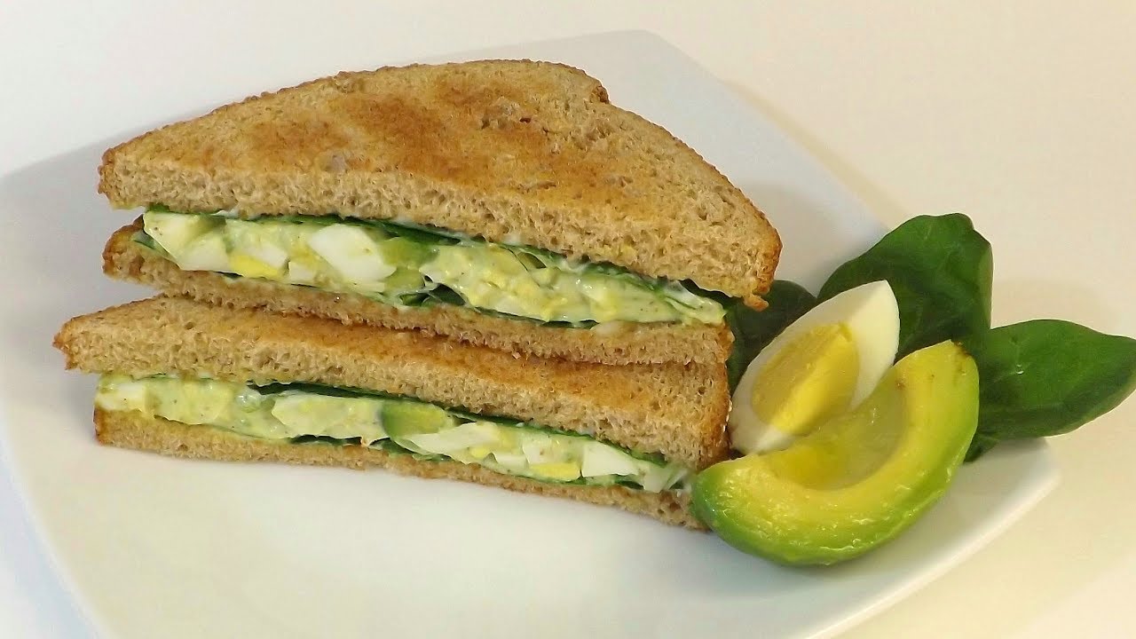 Sandwich de Espinaca, Huevo y Palta