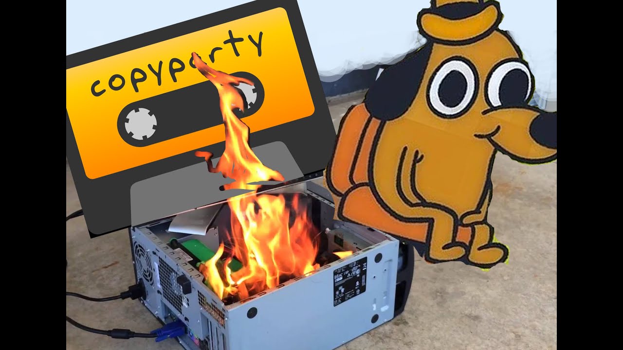 Установка COPYPARTY заставила мою домашнюю лабораторию подавать дымовые сигналы??