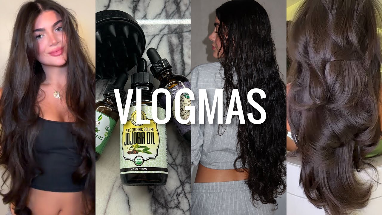 VLOGMAS ДЕНЬ 17: мой гид по уходу за волосами для здоровых и длинных волос * любимые средства + п...