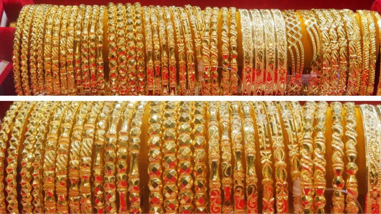 From 1.1GM Gold Bangles/Churi Collection |Light Weight Bangles With Price |Bangles Gold & Bronze