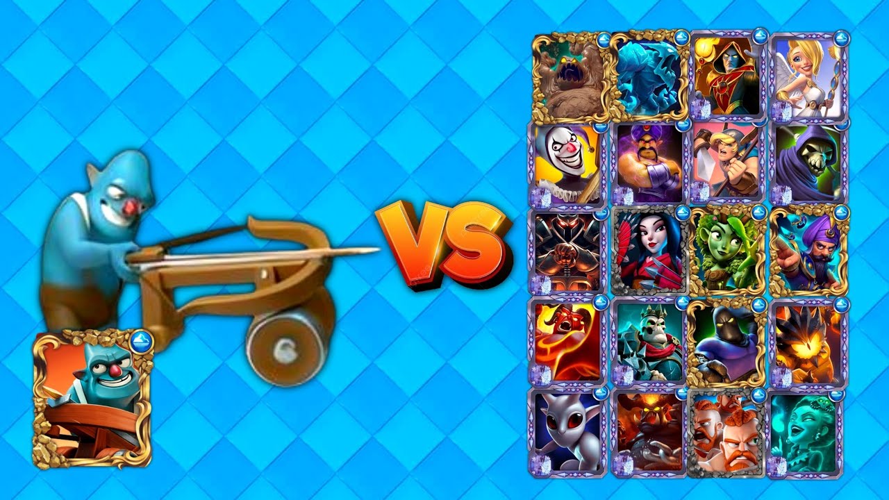 SIEGE BALISTA vs All CARD'S | castle crush