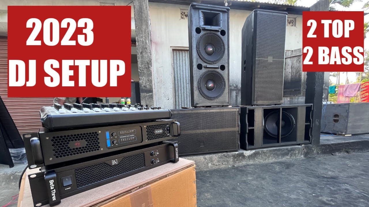 2023 DJ SETUP PRICE 2 TOP 2 DUAL BASS,2 DJ AMPLIFIER,DJ MIXER