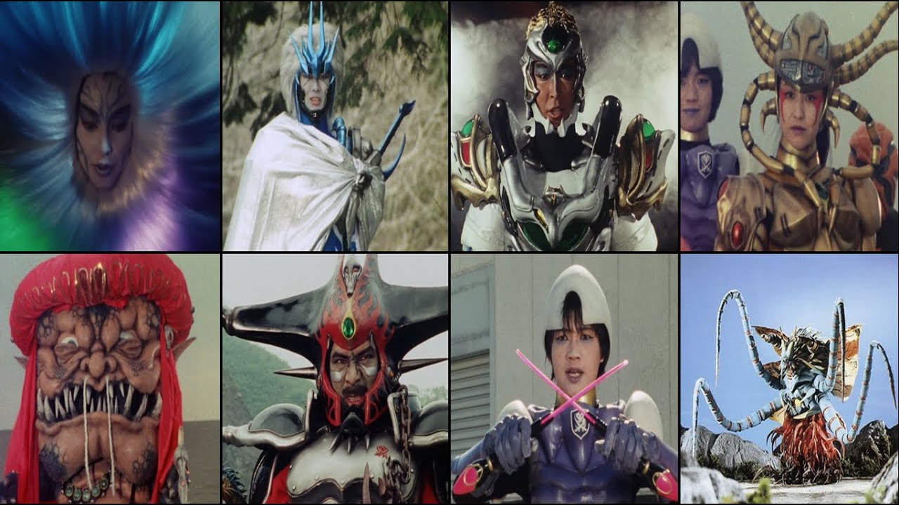 All Fiveman Monsters/Villains