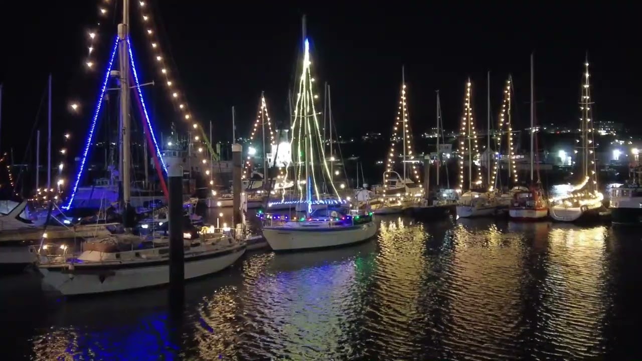 Harbour Yachts Christmas Lights in Scarborough