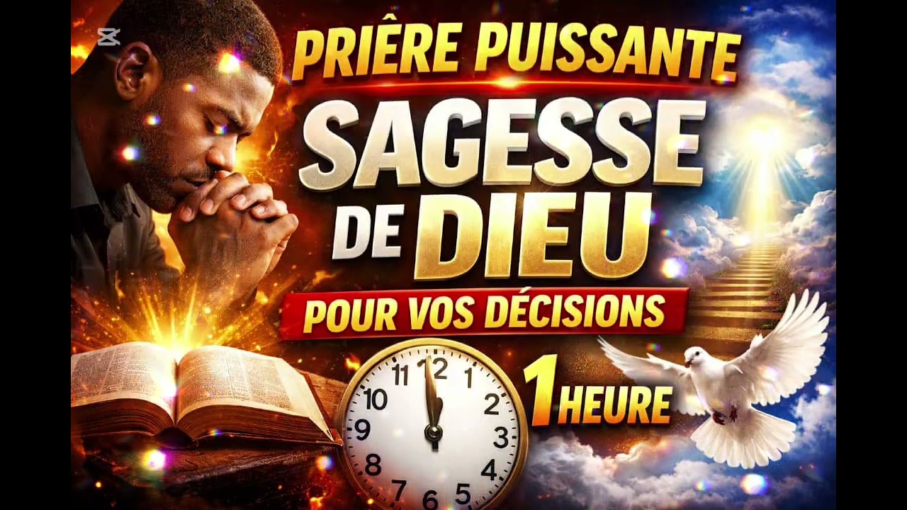 PRIÈRE PUISSANTE POUR RECEVOIR LA SAGESSE DE DIEU | Décisions Importantes, Clarté & Direction Divine