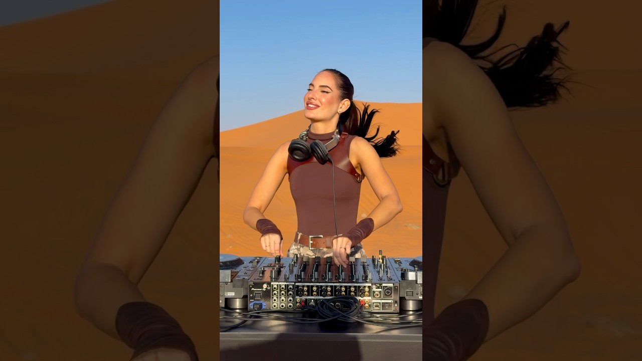 Ayi Giri in the desert of Saudi Arabia🌴🐪 #techno