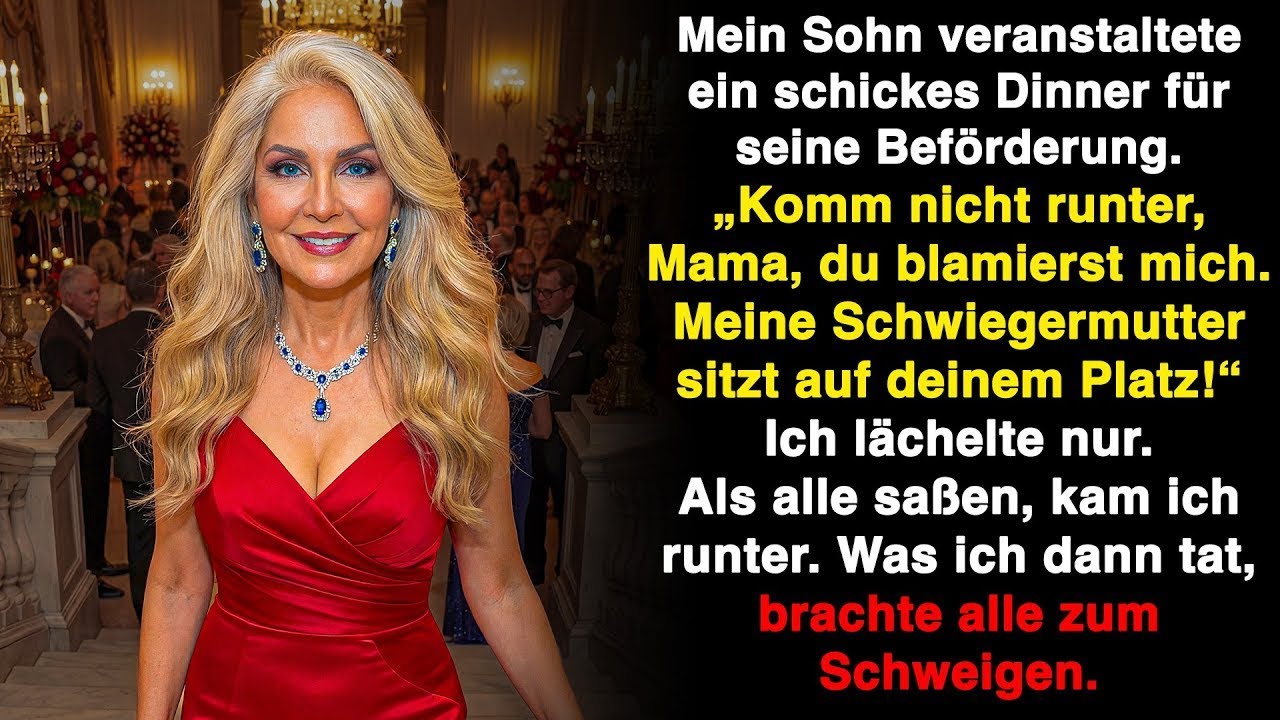 Meine Schwiegermutter vertritt mich besser. Bitte komm nicht runter und blamiere mich nicht
