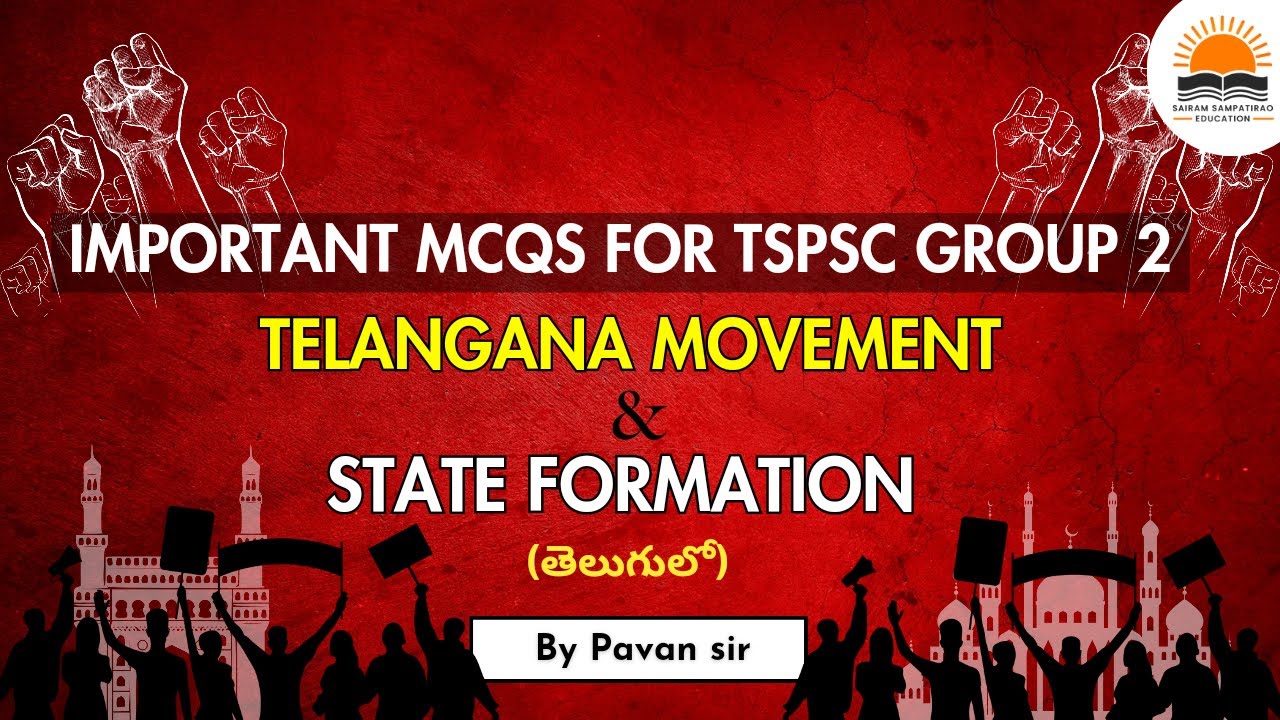 Most Important MCQs for TSPSC Group2 | Telangana Movement & State Formation (Part-2) |TSPSC| Group2
