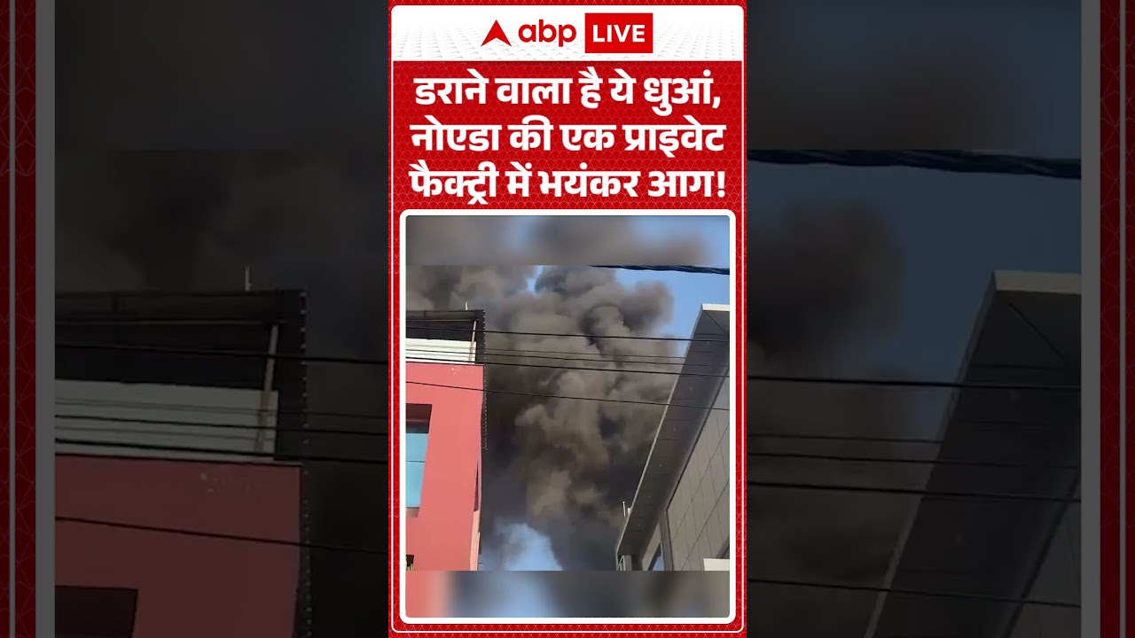 Viral News : डराने वाला है ये धुआं, Noida की एक प्राइवेट फैक्ट्री में भयंकर आग! | #ytshorts #viral