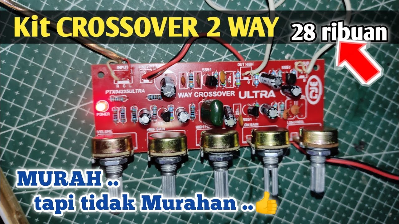 Kit CROSSOVER AKTIF 2 WAY || review - cara pasang - testing