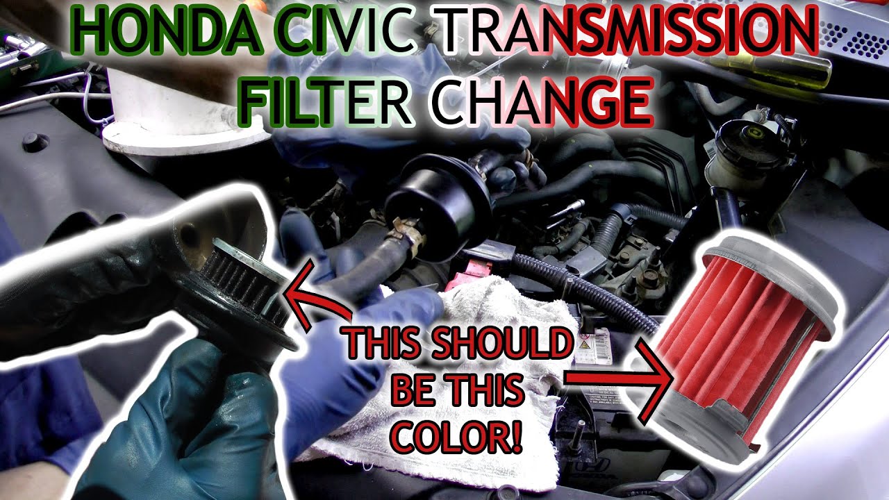 Замена фильтра трансмиссии Honda Civic