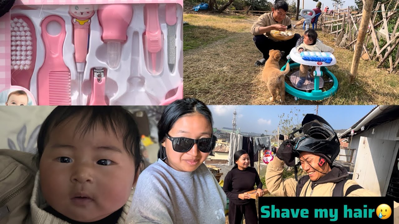 Surprising My Wife With My New Hairstyle😂 My Daughter Had A Sleepless Night😴 Couple Business vlog
