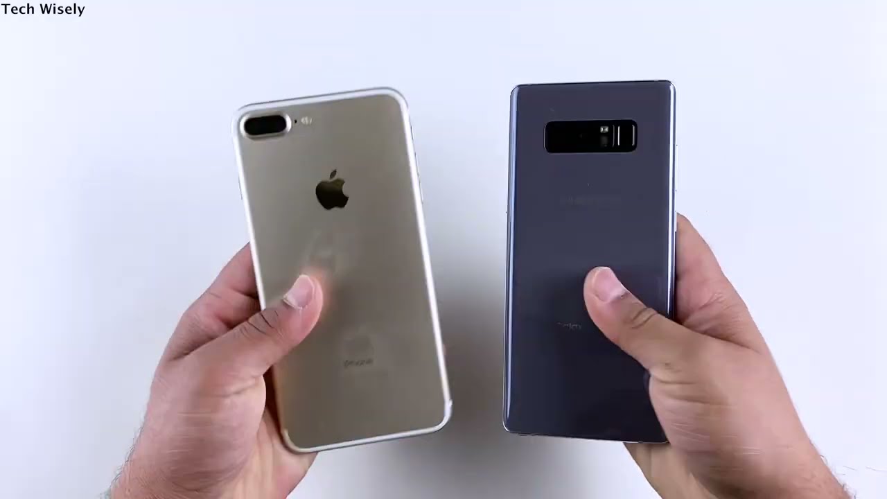 SAMSUNG Note 8 vs iPhone 7 Plus Speed Test & Ram Management | 2021