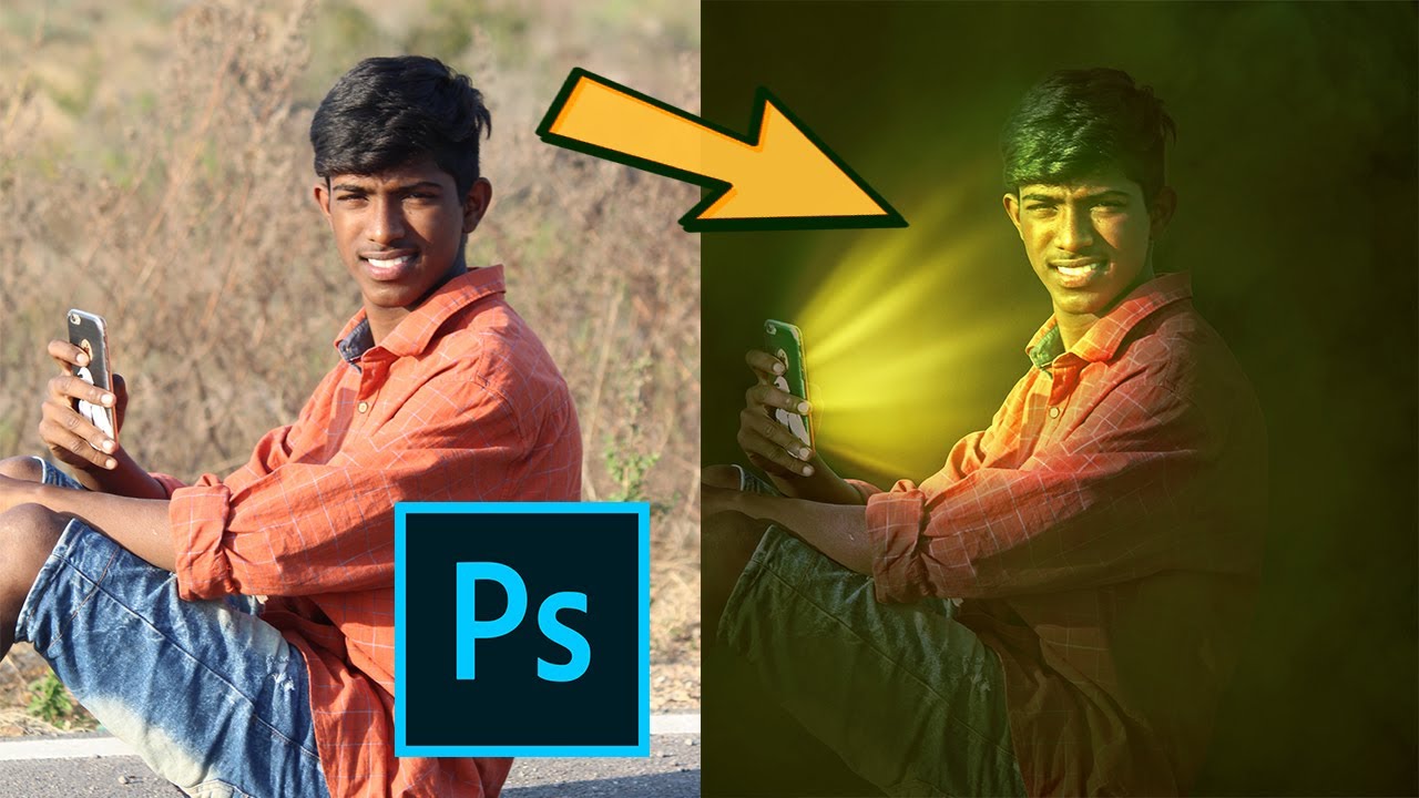 Photoshop Effects - Create Light Rays | Photo Manipulation Tutorial
