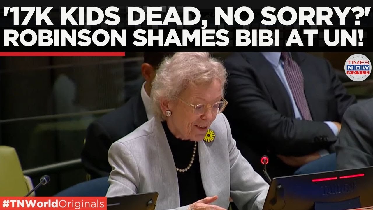WATCH | Mary Robinson STUNS UN, 'Dehumanisation of Gaza Must Stop' | Times Now World
