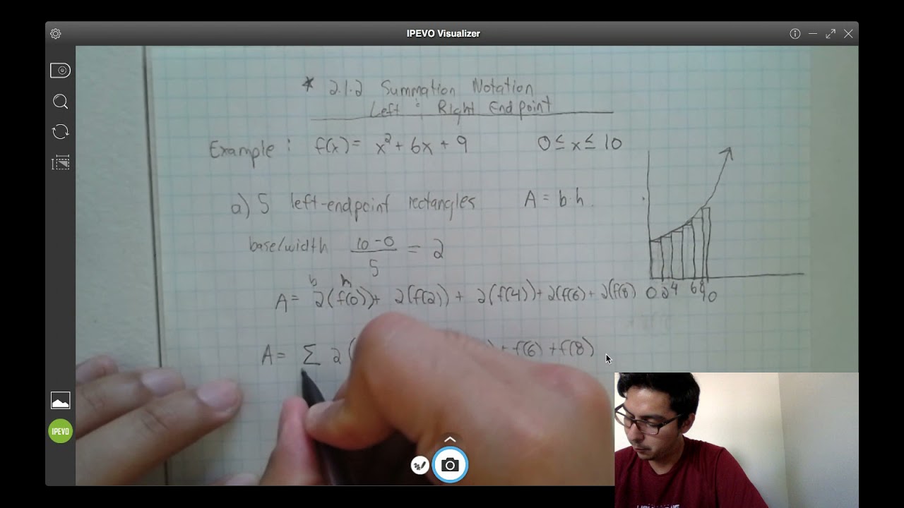 2.1.2 Summation for left and right endpoint rectangles