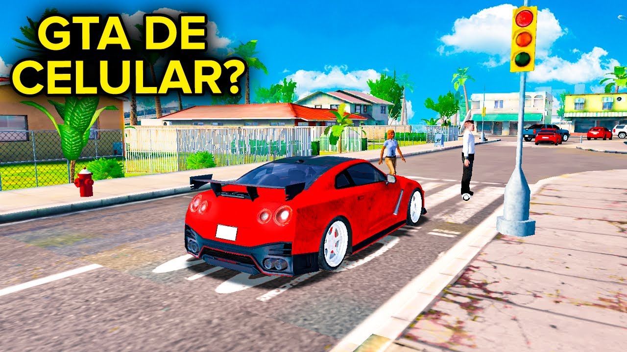 COMPREI O GTR NESSE JOGO! PARA CELULAR ANDROID TIPO GTA EM MUNDO ABERTO (TAXI SIM 2020)