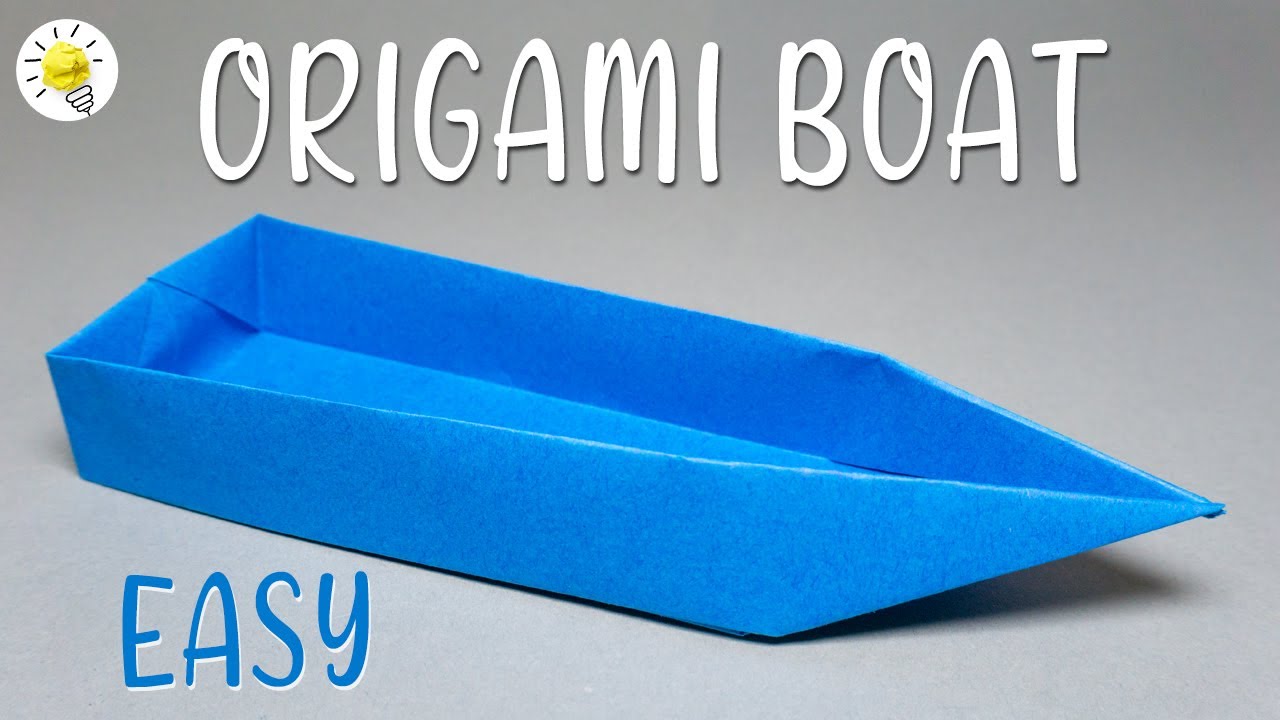 Ich falte ein Origami Papier Boot / Schiff | einfache Anleitung | Origami Papier Boot | Papierschiff