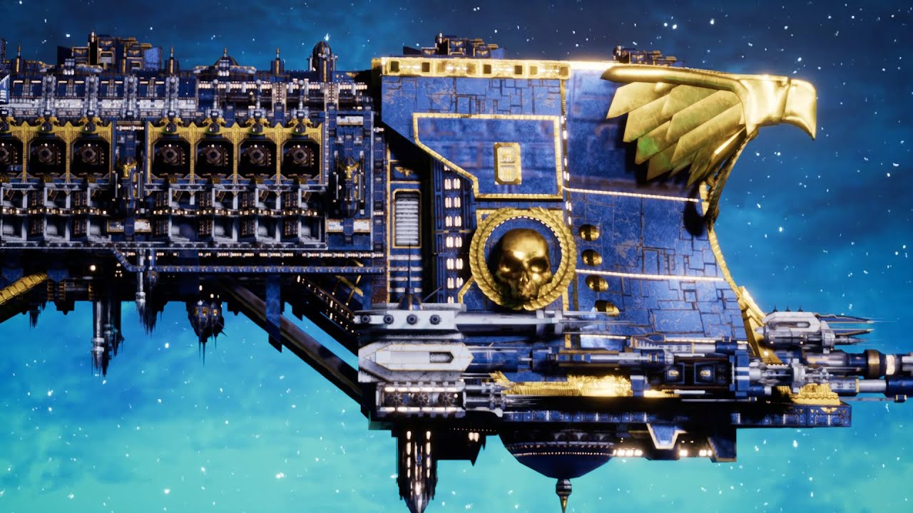 Ultramarines vs Orks - Massive Battle - Battlefleet Gothic Armada 2