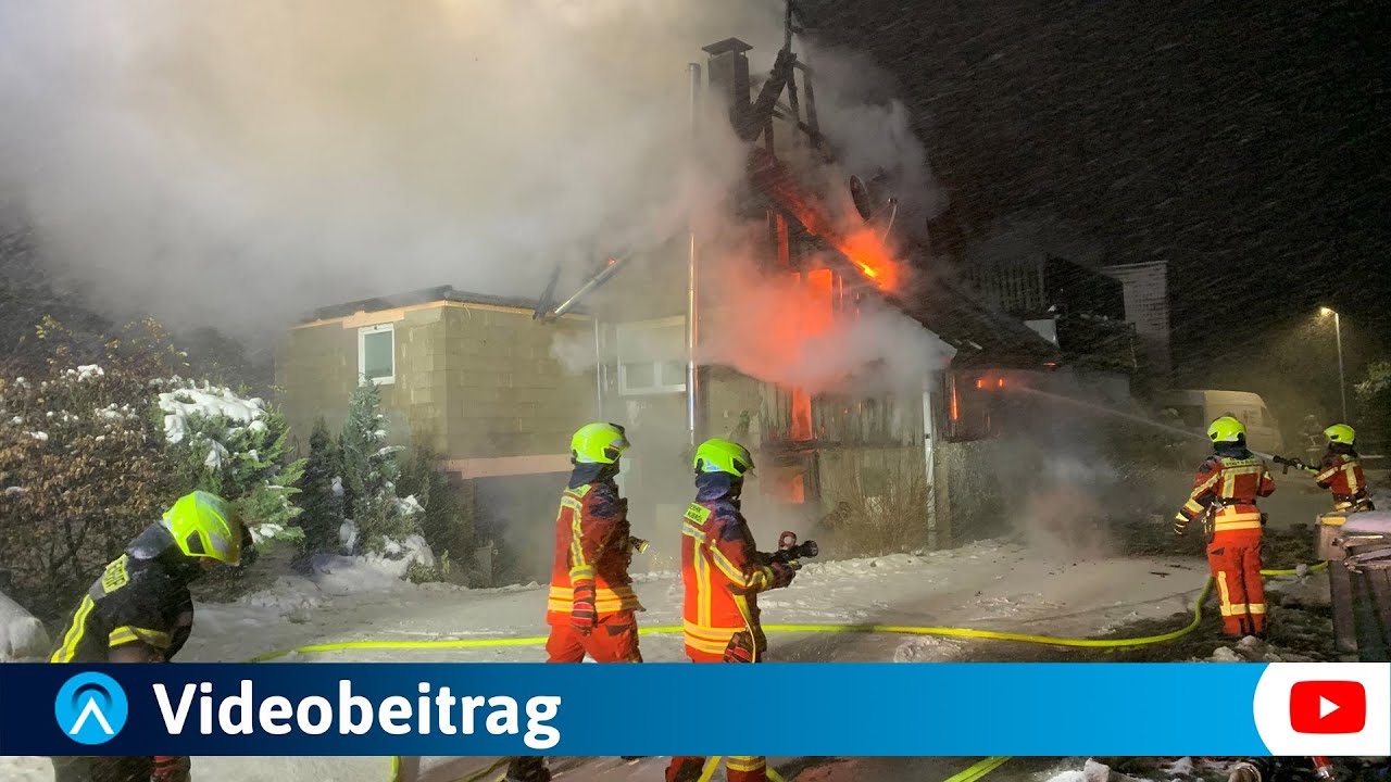 Hausbrand in Nümbrecht Oberbreidenbach