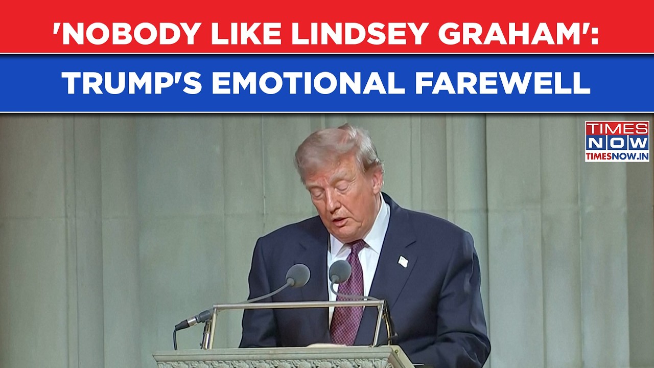 'Nobody Like Lindsey Graham...' Trump Bids Emotional Goodbye To Longtime Ally | Watch Full Speech