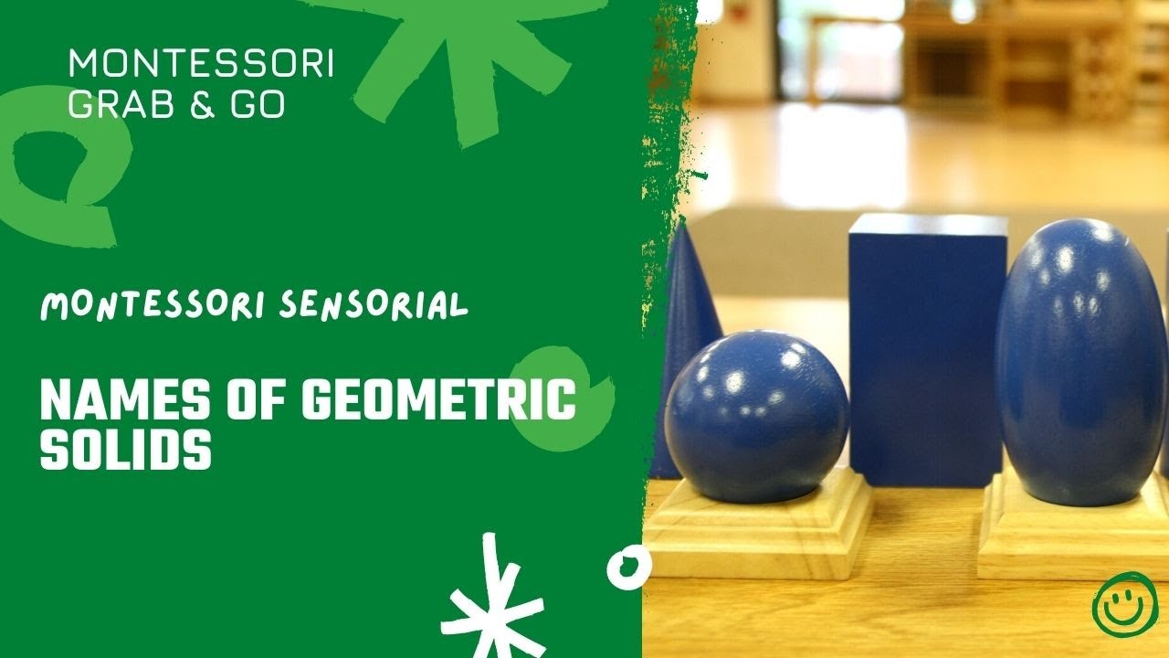 Teaching names of Geometric Solids using Montessori 3 Period Lesson