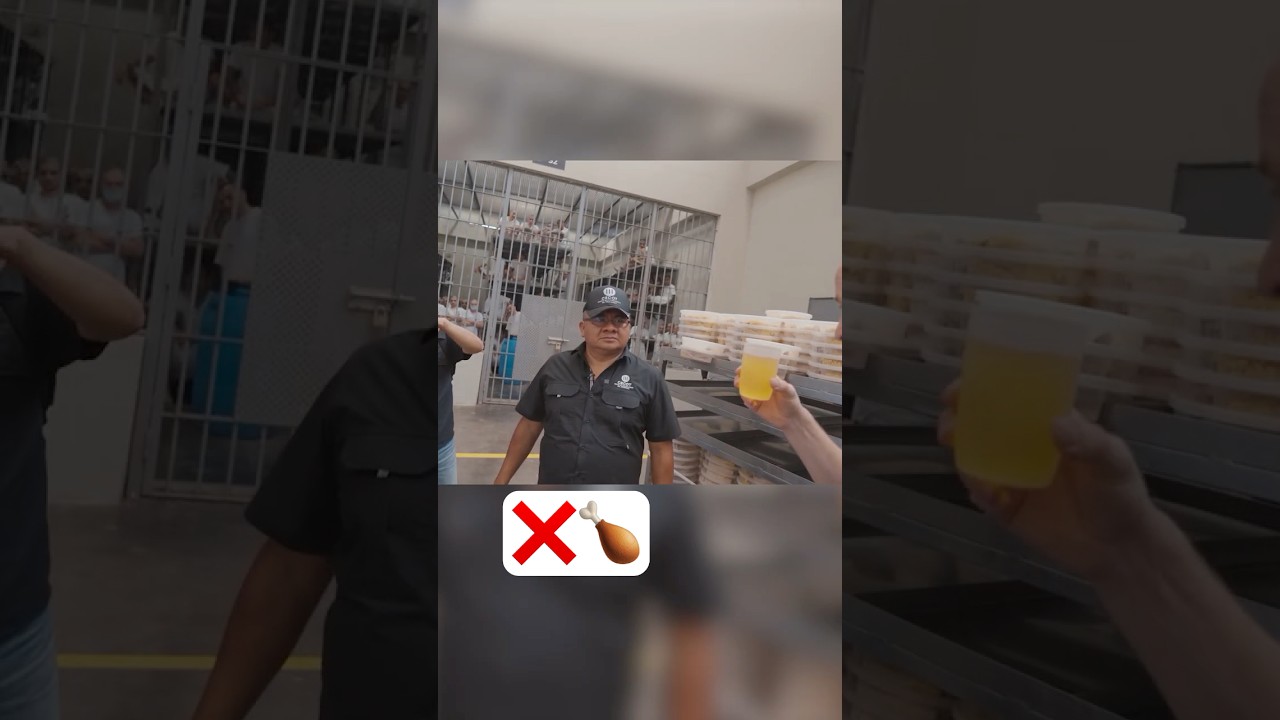 ¿Qué comen los prisioneros de CECOT? 🍽️ 