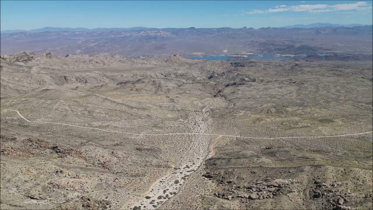 Newberry Mountains, Christmas Tree Pass, drone video