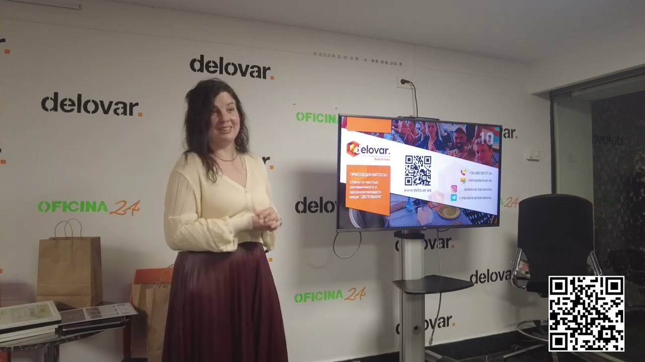 Ekaterina Arefyeva at @delovarbcn about glamping in Berga and startup