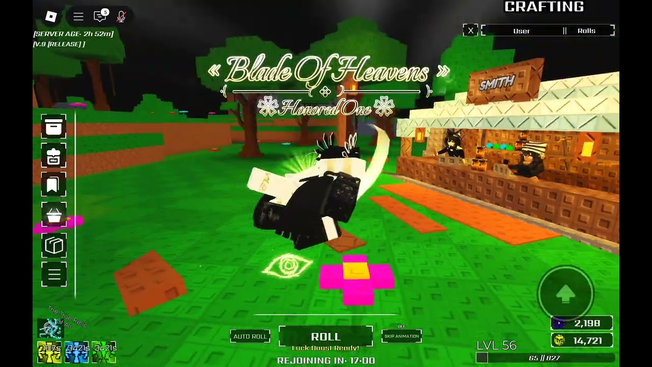 Me on Roblox with RNG Waifus - Men included - Huzz RNG Limited Showcasing.