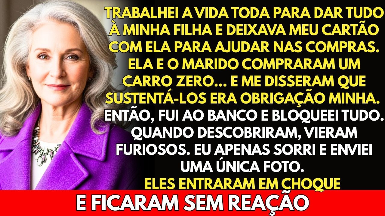 Mudei meus dados bancários. Minha filha e o marido disseram: 