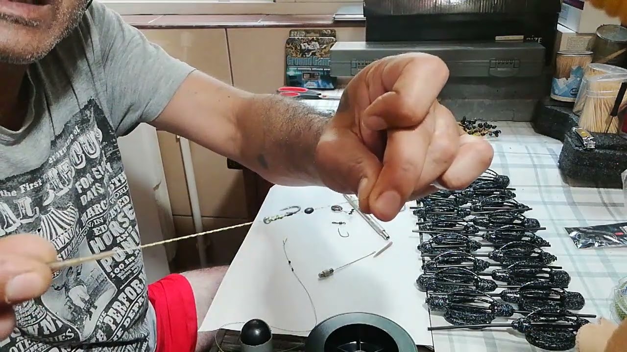 Montura cu fir de păr și momitor culisant pentru Crap 🎣🎣🎣