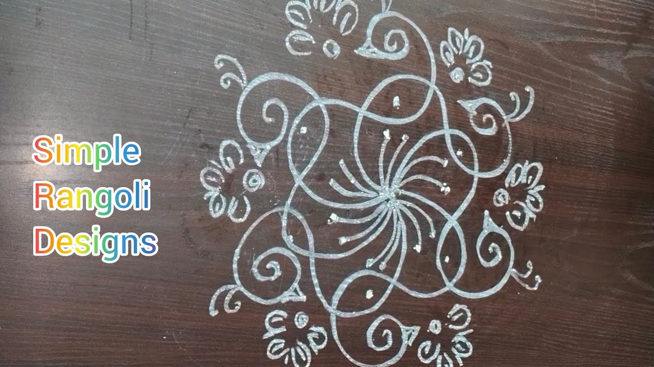 # Simple rangoli designs ||  Muggulu designs || Simple Homely Vlogs ||