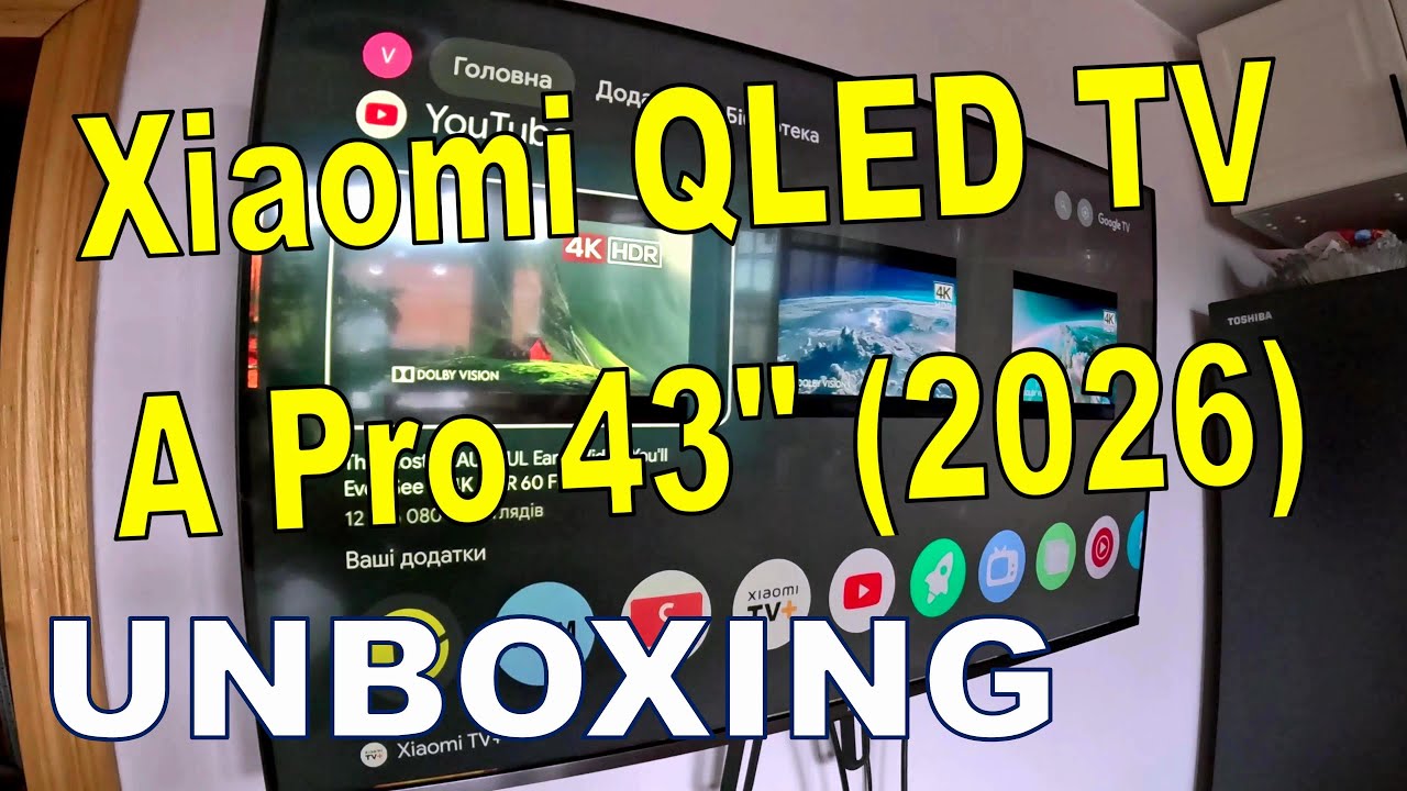 Распаковка телевизора Xiaomi QLED TV A Pro 43