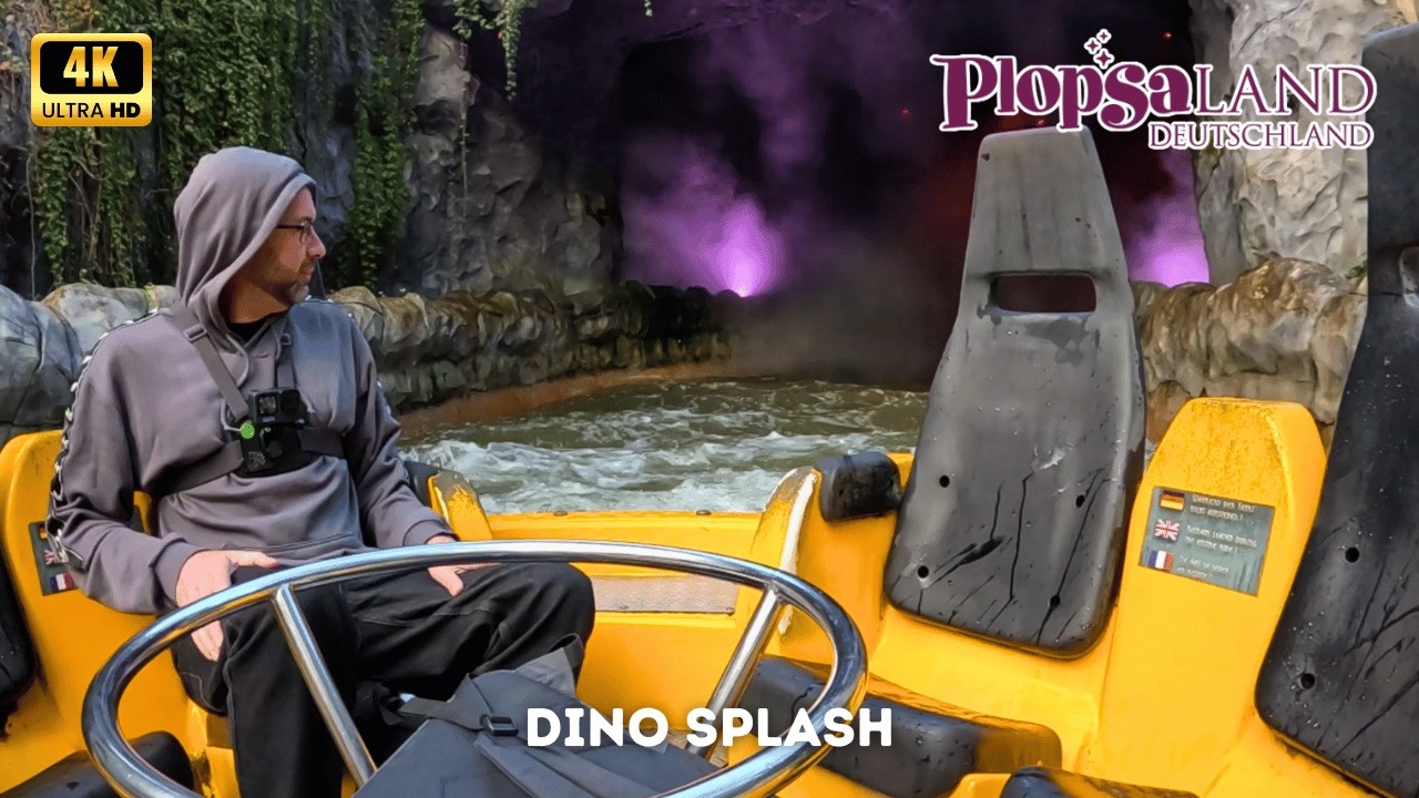DinoSplash POV | Intamin River Rapids On-Ride | Plopsaland Deutschland