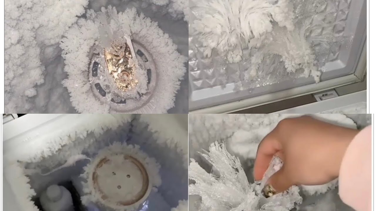 Deep freezer ice eating ASMR ❄️❄️