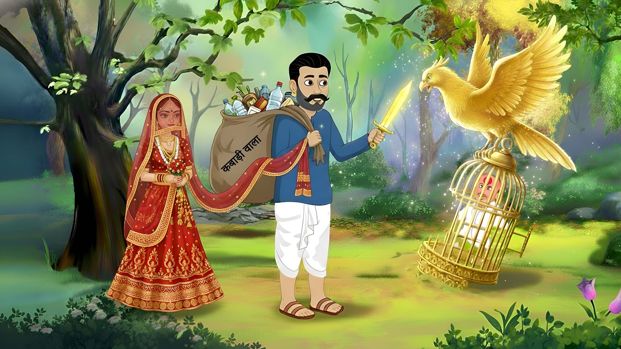 कबाड़ी वाले का जादुई खंजर और सुनहरी चिड़िया का रहस्य | Hindi Kahaniya | Jadui kahani | Moral Story