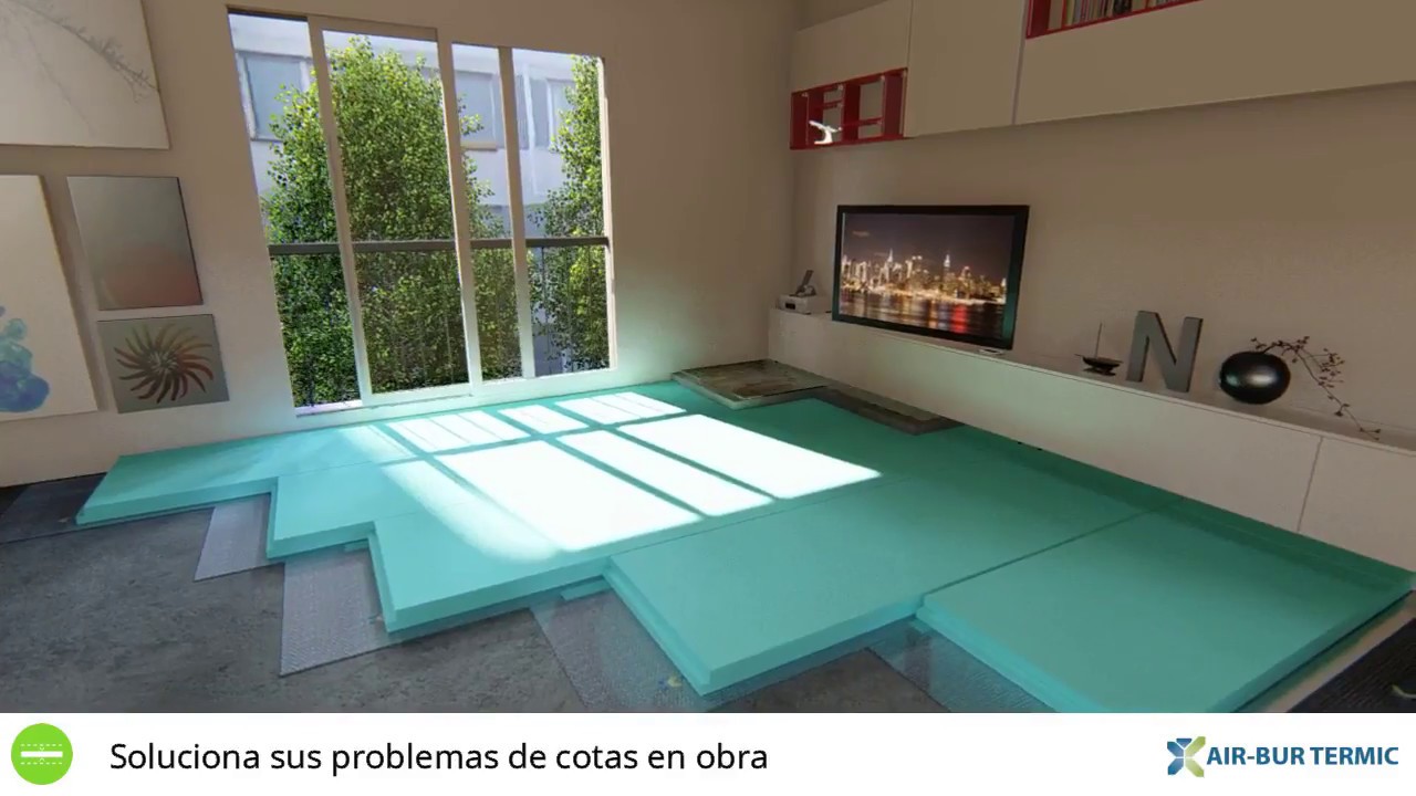AIR-BUR TERMIC en paramentos horizontales. (Combinación con aislante tradicional)