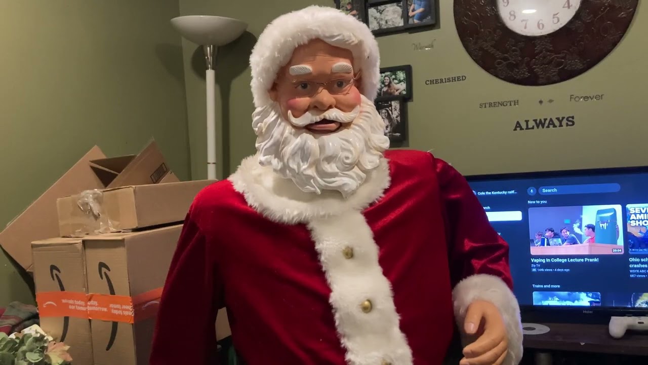25 days of Christmas: day 13 gemmy 2002 life size dancing santa fixed