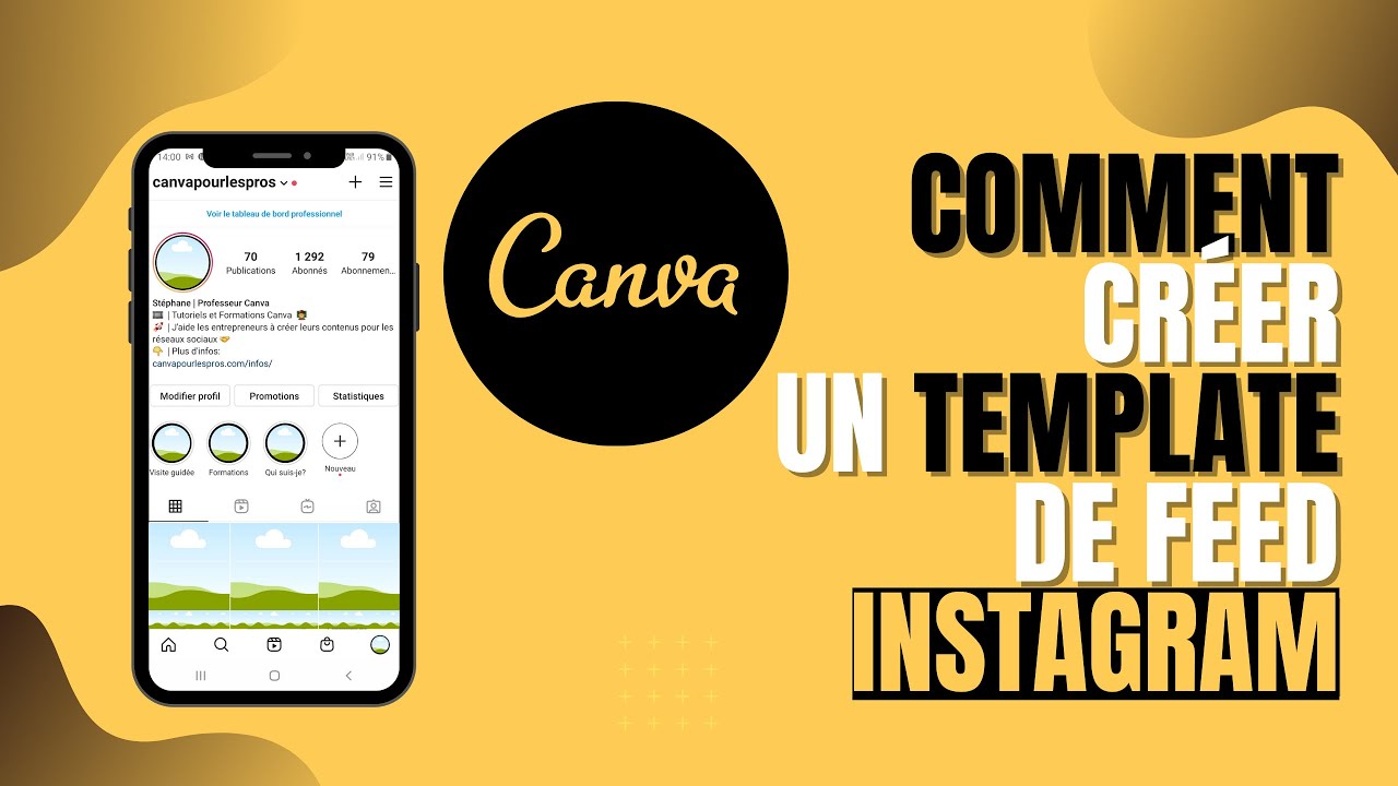 Créer un template de feed Instagram 🇲🇫