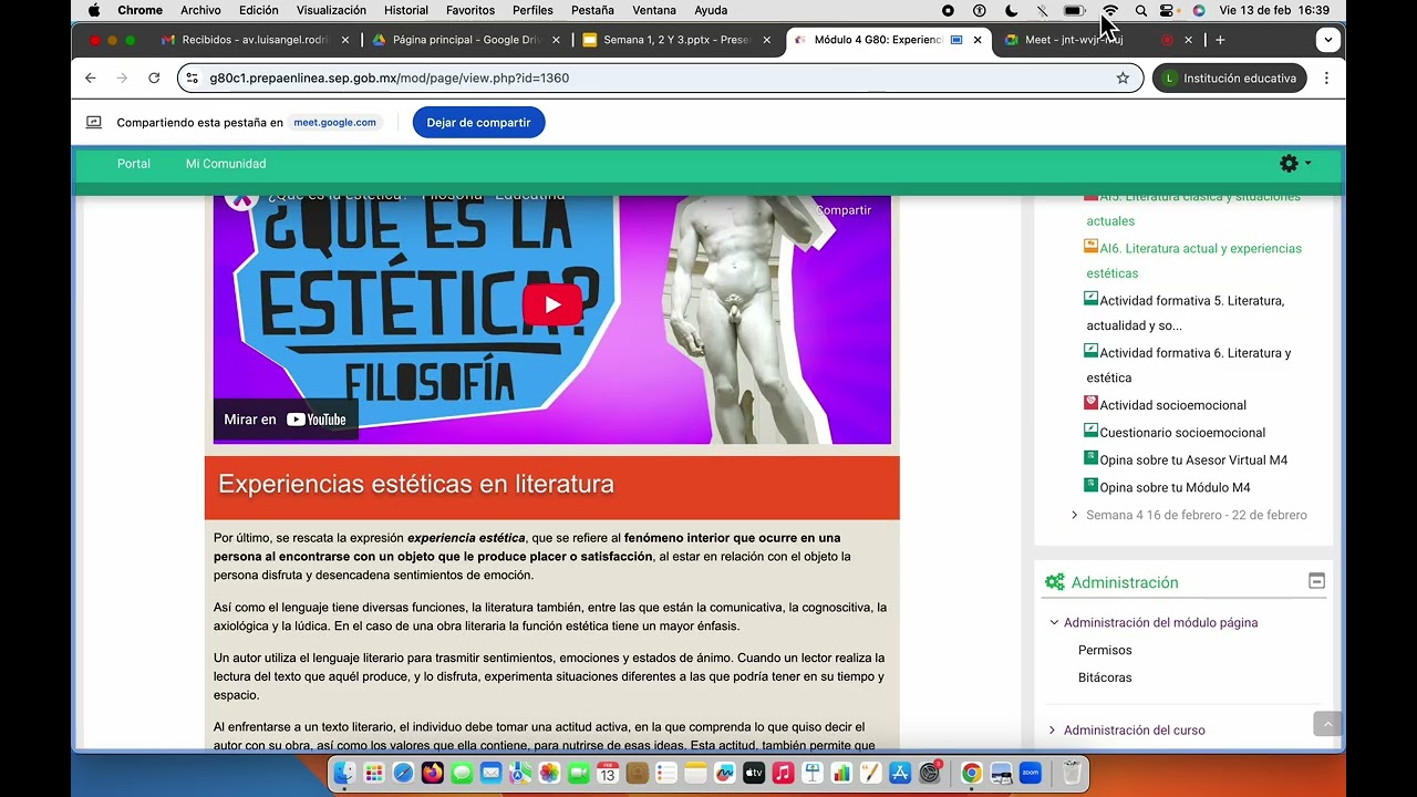G80, sesión #6 del 13 de febrero de 2026