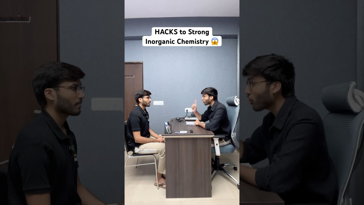 😱HACKS to Strong Inorganic Chemistry! | IIT-JEE #jee #motivation