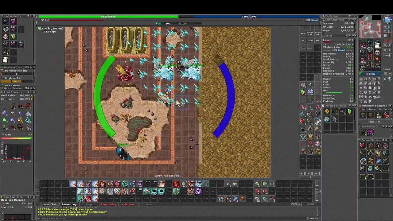 TIBIA EK-ED 500 palomas de issavi