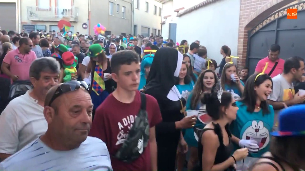 Recorrido de peñas en Cantalpino