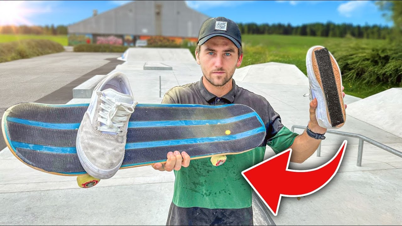 JE SKATE AVEC GRIP EN VELCRO !