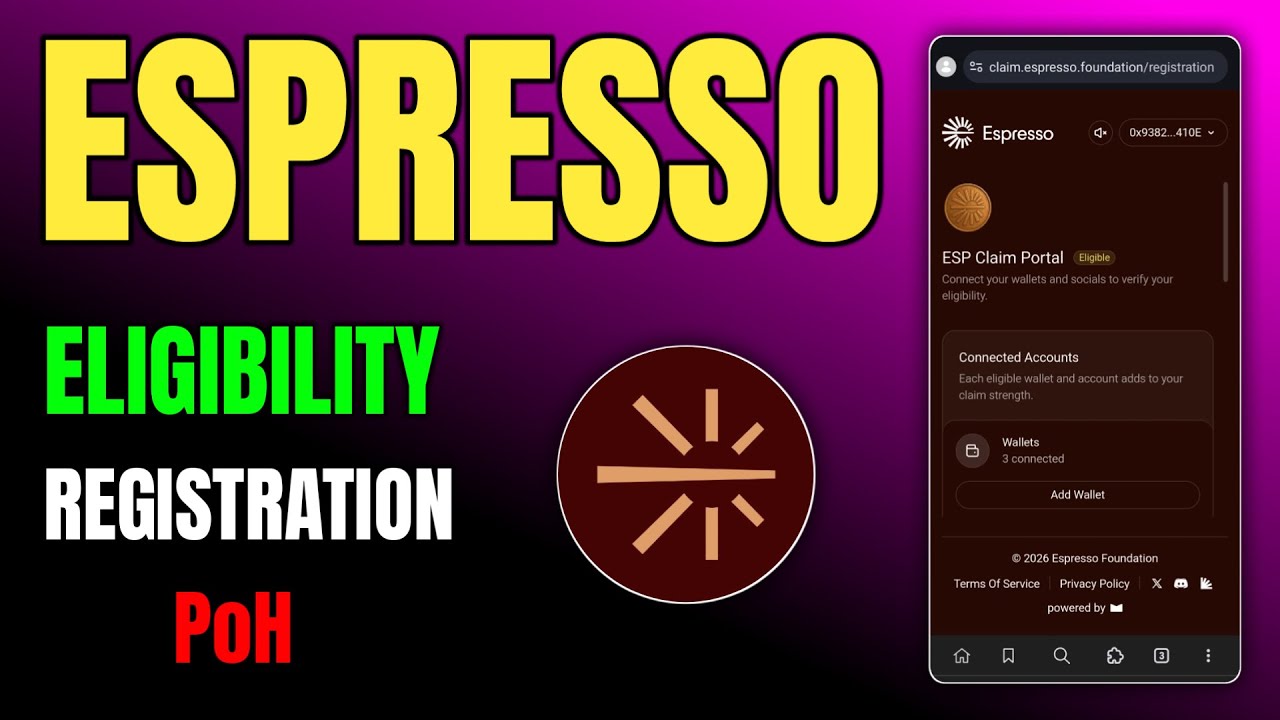 Espresso Airdrop Eligibility 🔥 Registration & Proof Of Humanity Explained 🚀