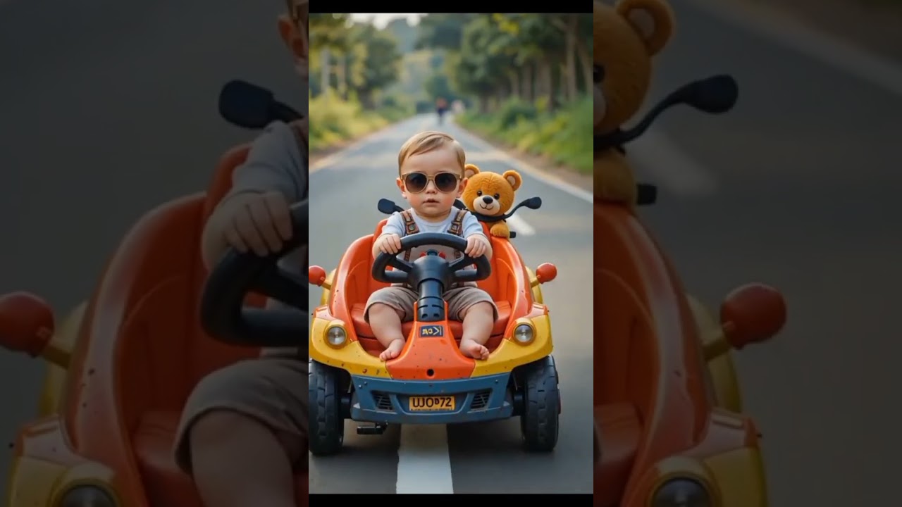 dudi dudi dam dam song #viral #cutebaby#car #funnyvideo #dudidudi#aiart